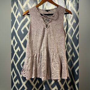 Express Heathered Purple Tank Size M
